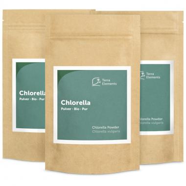 Organic Chlorella Powder, 100 g, 3-Pack 