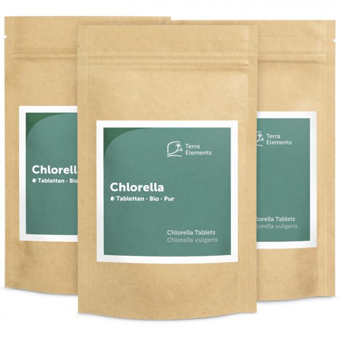 Organic Chlorella Tablets (500 mg, 240 tabs), 3-Pack 