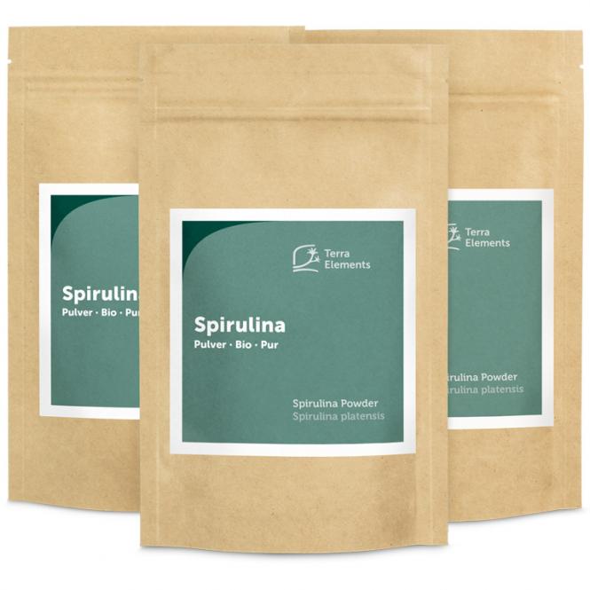 Organic Spirulina Powder, 125 g, 3-Pack 